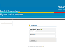 Tablet Screenshot of crossmedia-management.com